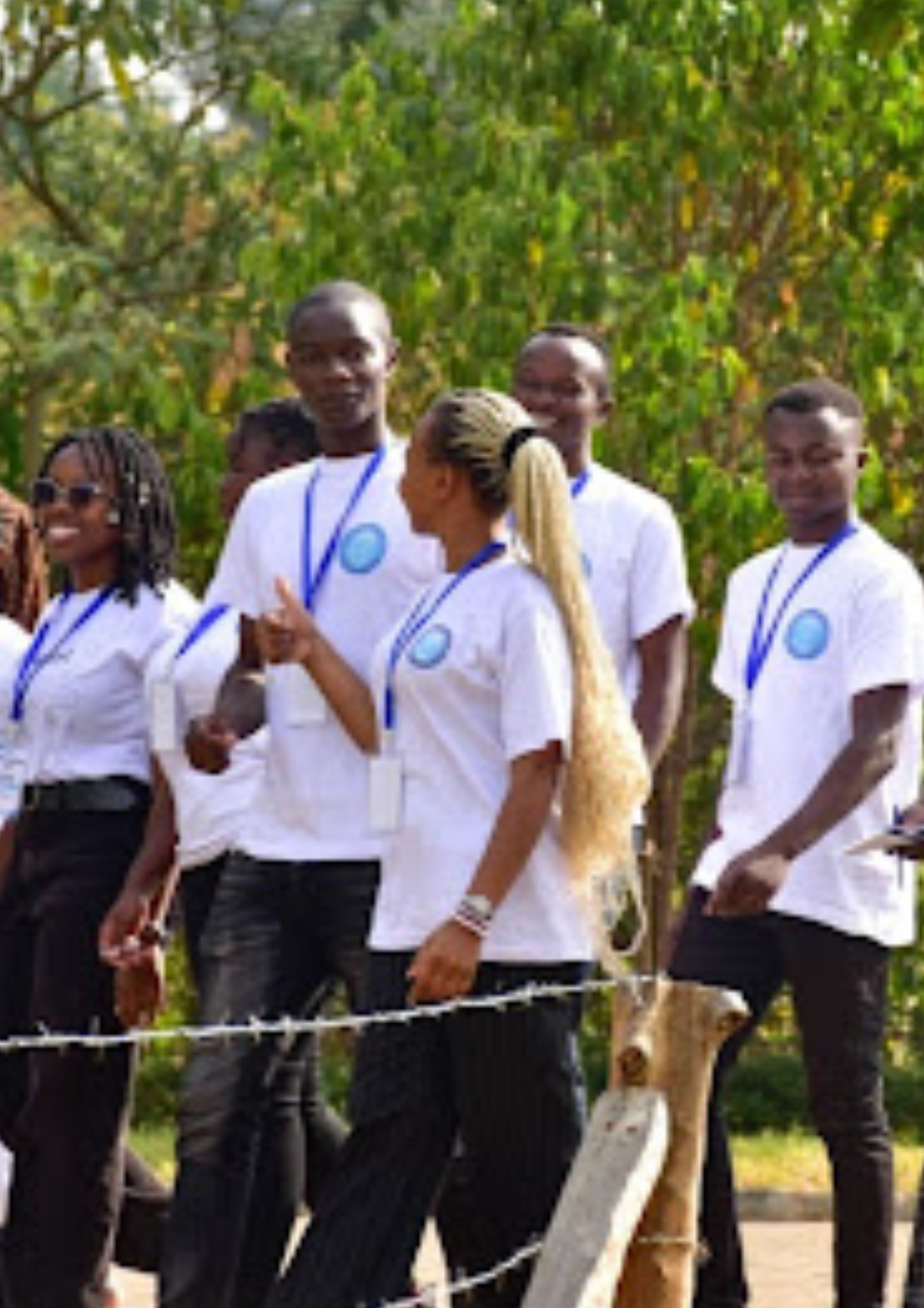 Students collaborating on tech projects